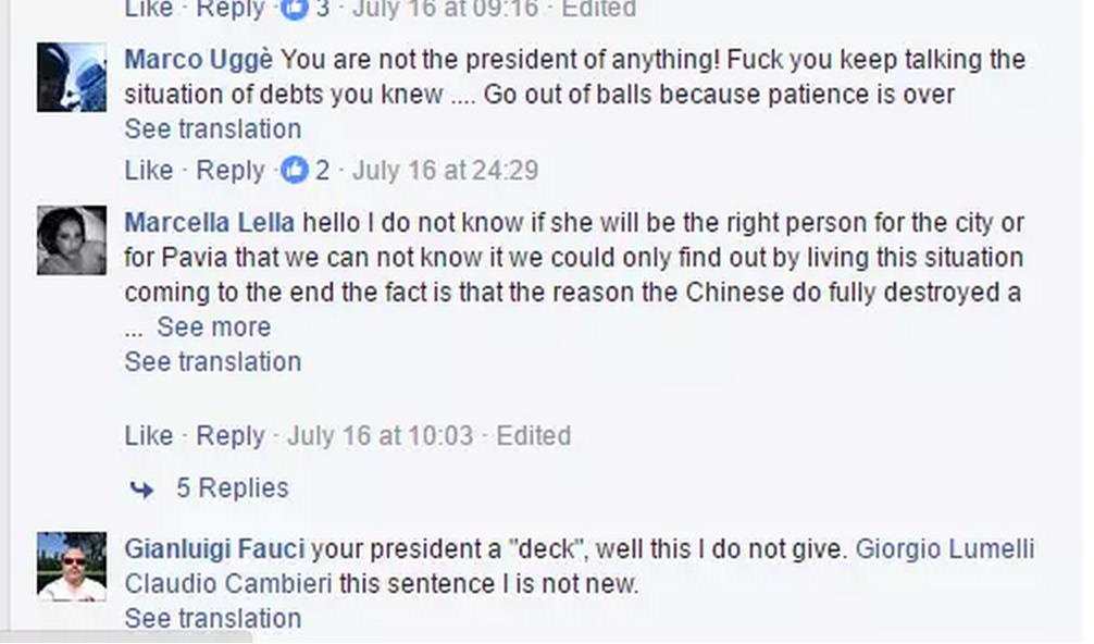 AC帕維亞被努切利這個(gè)傀儡接手后，不少球迷在社交媒體上大罵俱樂部管理層